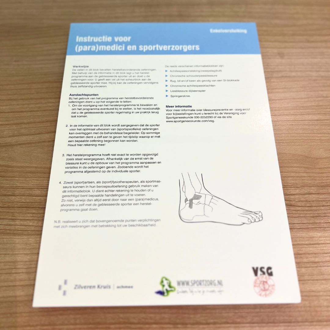 Behandelblokken met herstelbevorderende oefeningen